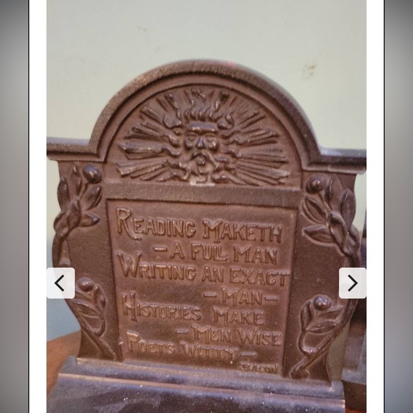 Bradley and Hubbard antique cast iron book ends - Picture 1 of 3